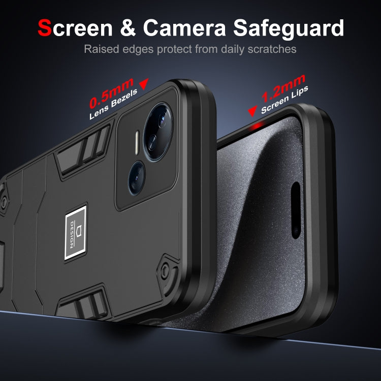 For Tecno Spark 10 5G 2 in 1 Shockproof Phone Case(Black) - free shipping - PMC Jewellery - Order now!