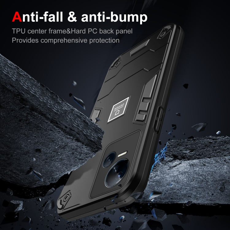 For Tecno Spark 10 5G 2 in 1 Shockproof Phone Case(Black) - free shipping - PMC Jewellery - Order now!