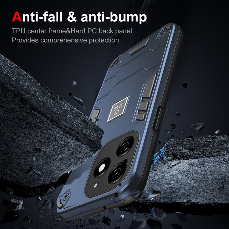 For Tecno Spark 20 2 in 1 Shockproof Phone Case(Blue) - Tecno Cases by PMC TechLife | Online Shopping South Africa | PMC TechLife | Buy Now Pay Later Mobicred