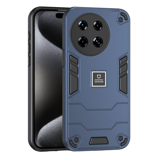 For Tecno Spark 20 Pro+ 2 in 1 Shockproof Phone Case(Blue)