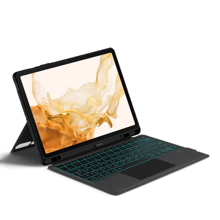 For Samsung Galaxy Tab S7+ / S7 FE / S8+ YJ-S8+ Split Bluetooth Keyboard Leather Tablet Case - Samsung Keyboard by PMC TechLife | Online Shopping South Africa | PMC TechLife