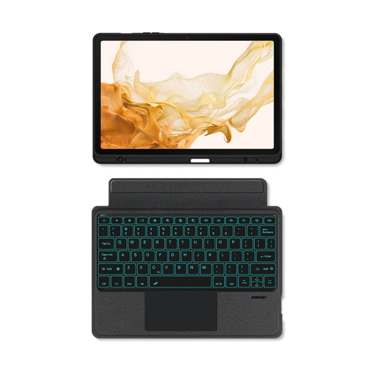 For Samsung Galaxy Tab S7+ / S7 FE / S8+ YJ-S8+ Split Bluetooth Keyboard Leather Tablet Case - Samsung Keyboard by PMC TechLife | Online Shopping South Africa | PMC TechLife