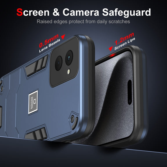 For Motorola Moto G Power 2024 Shockproof TPU Hybrid PC Phone Case(Blue)