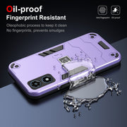 For Motorola Moto G Play 2024 Shockproof TPU Hybrid PC Phone Case(Purple)