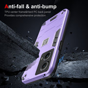 For Motorola Edge 5G 2024 Shockproof TPU Hybrid PC Phone Case(Purple)