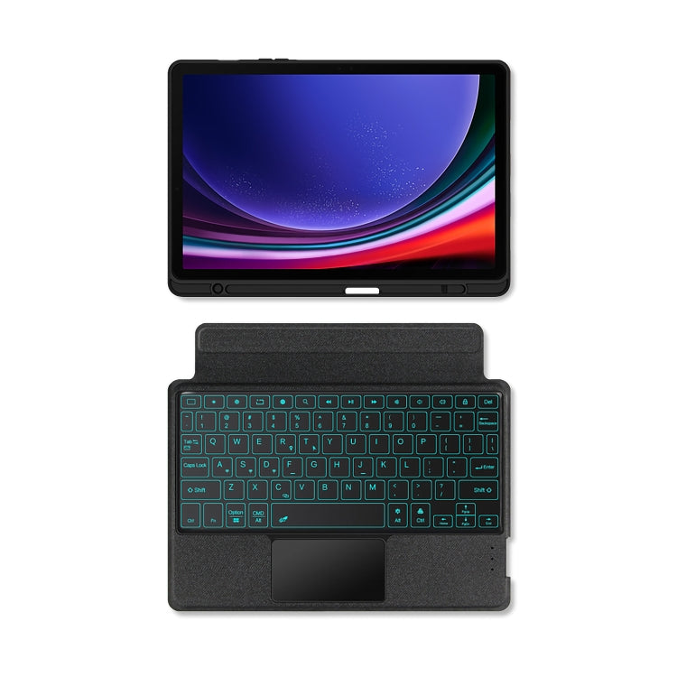 For Samsung Galaxy Tab S9 / S9 FE YJ-S9 Split Bluetooth Keyboard Leather Tablet Case - Samsung Keyboard by PMC TechLife | Online Shopping South Africa | PMC TechLife