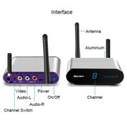 Measy AV230-2 2.4GHz Set-top Box Wireless Audio / Video Transmitter + 2 Receiver, Transmission Distance: 300m, US Plug, with IR Extension Function