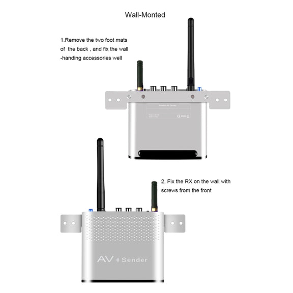 Measy AV230-2 2.4GHz Set-top Box Wireless Audio / Video Transmitter + 2 Receiver, Transmission Distance: 300m, AU Plug, with IR Extension Function