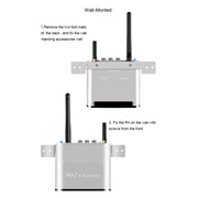 Measy AV230-2 2.4GHz Set-top Box Wireless Audio / Video Transmitter + 2 Receiver, Transmission Distance: 300m, UK Plug, with IR Extension Function