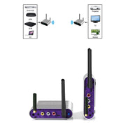 Measy AV230-2 2.4GHz Set-top Box Wireless Audio / Video Transmitter + 2 Receiver, Transmission Distance: 300m, UK Plug, with IR Extension Function