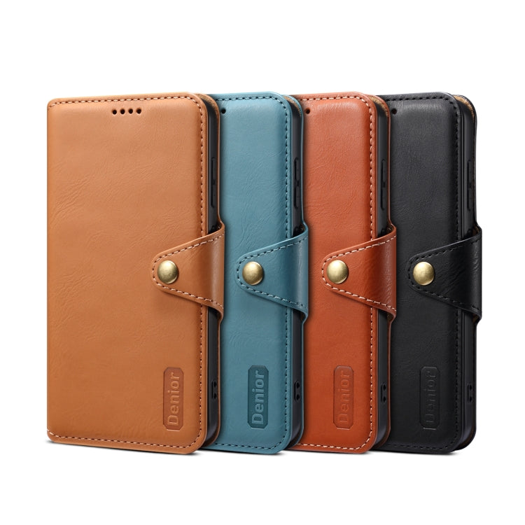For Samsung Galaxy S24 5G Denior Cowhide Texture Wallet Style Leather Phone Case(Black)