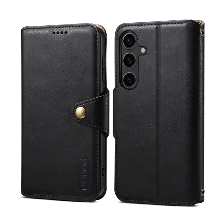 For Samsung Galaxy S24+ 5G Denior Cowhide Texture Wallet Style Leather Phone Case(Black) - free shipping - PMC Jewellery - Order now!
