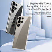 For Samsung Galaxy S24 Ultra 5G SULADA Electroplating TPU Transparent Phone Case(Blue)