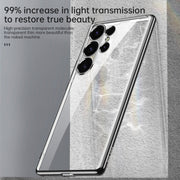 For Samsung Galaxy S24 Ultra 5G SULADA Electroplating TPU Transparent Phone Case(Blue)