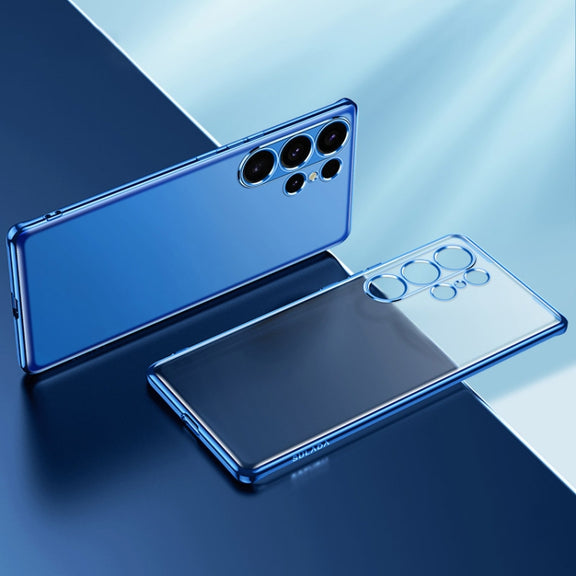 For Samsung Galaxy S24 Ultra 5G SULADA Electroplating Frosted TPU Phone Case(Blue)