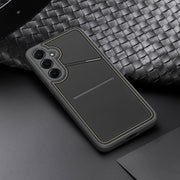 For Samsung Galaxy S25 5G DUX DUCIS Rafi II Series MagSafe Magnetic Holder RFID Phone Case(Black)