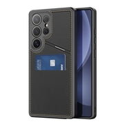 For Samsung Galaxy S25 Ultra 5G DUX DUCIS Rafi II Series MagSafe Magnetic Holder RFID Phone Case(Black)