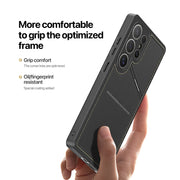 For Samsung Galaxy S25 Ultra 5G DUX DUCIS Rafi II Series MagSafe Magnetic Holder RFID Phone Case(Black)