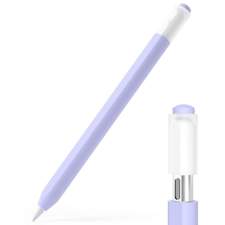 For Apple Pencil (USB-C) Jelly Silicone Stylus Pen Protective Cover(Purple) - Pencil Accessories by PMC TechLife | Online Shopping South Africa | PMC TechLife