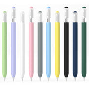 For Apple Pencil (USB-C) Jelly Silicone Stylus Pen Protective Cover(Purple)
