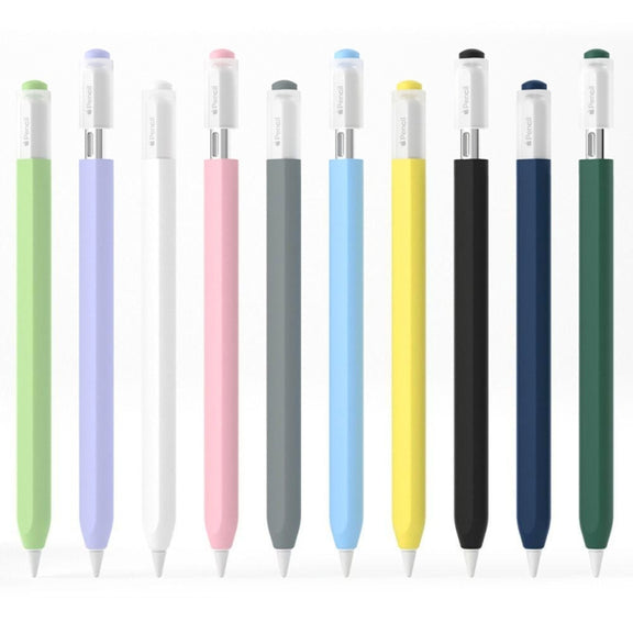 For Apple Pencil (USB-C) Jelly Silicone Stylus Pen Protective Cover(Purple)