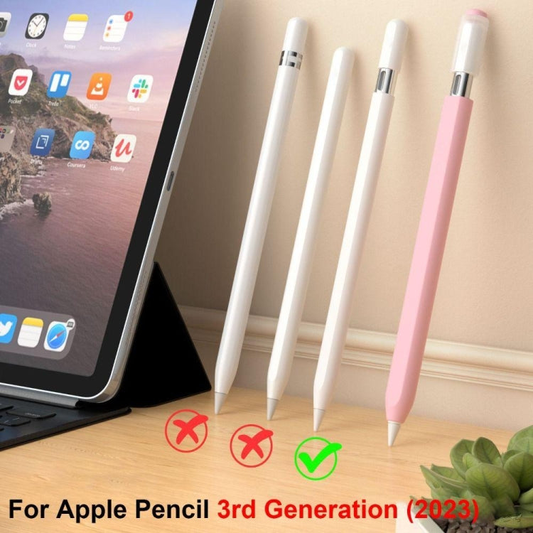 For Apple Pencil (USB-C) Jelly Silicone Stylus Pen Protective Cover(Purple)
