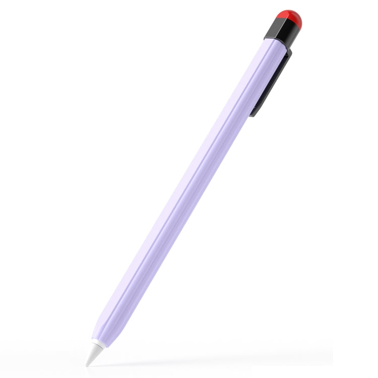 For Apple Pencil 2 Pen Clip Ultra Thin Series Stylus Pen Protective Case(Purple) - free shipping - PMC Jewellery - Order now!