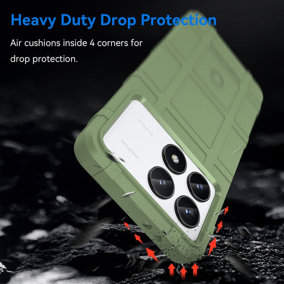For Xiaomi Redmi K70 Pro Full Coverage Shockproof TPU Phone Case(Green)