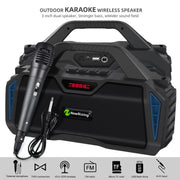 NewRixing NR6011 20W Portable Wireless Bluetooth Speaker TWS Subwoofer(Blue)