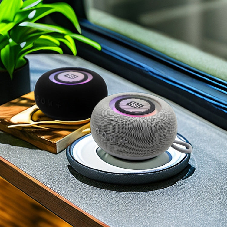 T&G TG-411 Portable Outdoor TWS Wireless Bluetooth Speaker with RGB Colorful Light(Grey)