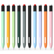 For Apple Pencil 2 Retro Pencil Style Stylus Pen Protective Case(Yellow)