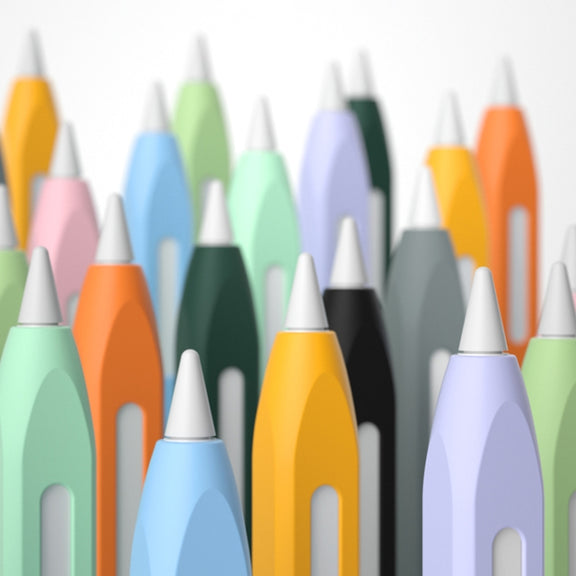 For Apple Pencil 2 Retro Pencil Style Stylus Pen Protective Case(Yellow)