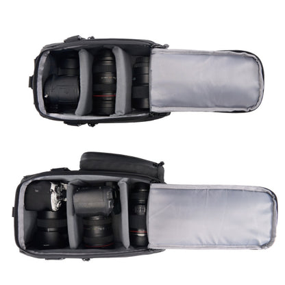 CADeN D116 Mountain Bike Panniers Tail Bags Crossbody Camera Bag Photography Lens Shoulder Bag, Size:30.5 x 17 x 18cm(Black) - free shipping - PMC Jewellery - Order now!
