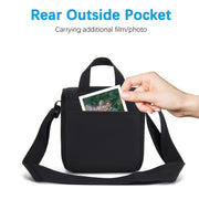 Cwatcun D52 Crossbody Camera Bag Photography Lens Shoulder Bag, Size:17 x 18 x 11cm(Black)