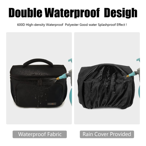 Cwatcun D67 Crossbody Camera Bag Photography Lens Shoulder Bag, Size:30.5 x 16.5 x 20cm L(Black)