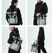 Cwatcun D95 Large Capacity Photography Backpack Shoulders Laptop Camera Bag, Size:30.5 x 18 x 38cm(Silver Grey)