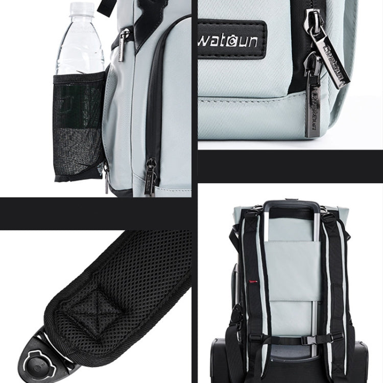 Cwatcun D95 Large Capacity Photography Backpack Shoulders Laptop Camera Bag, Size:27 x 37 x 16cm(Dark Black)