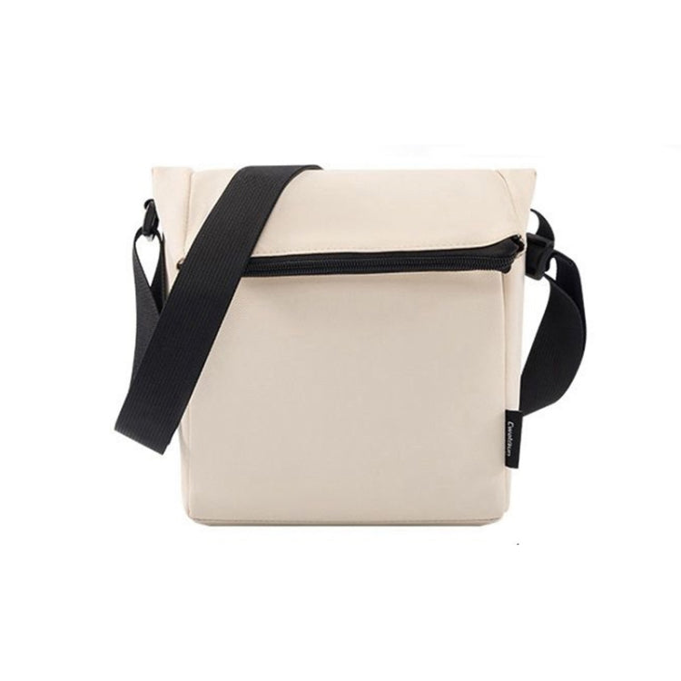 Cwatcun D103 Crossbody Camera Bag Photography Lens Shoulder Bag, Size:22.5 x 19.5 x 8cm(Beige) - free shipping - PMC TechLife - Order now!