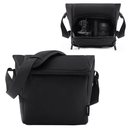 Cwatcun D103 Crossbody Camera Bag Photography Lens Shoulder Bag, Size:22.5 x 22.5 x 12.5cm(Black) - Strap Satchel by Cwatcun | Online Shopping South Africa | PMC Jewellery | Buy Now Pay Later Mobicred