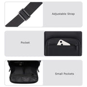Cwatcun D103 Crossbody Camera Bag Photography Lens Shoulder Bag, Size:22.5 x 22.5 x 12.5cm(Beige)