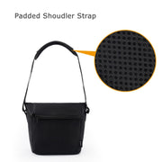 Cwatcun D103 Crossbody Camera Bag Photography Lens Shoulder Bag, Size:22.5 x 19.5 x 8cm(Black)