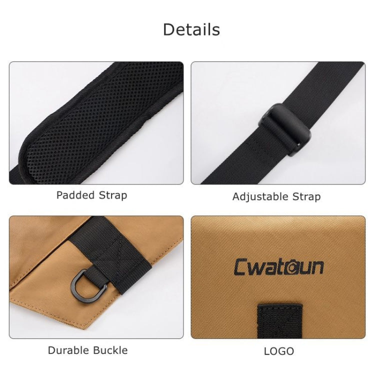 Cwatcun D104 Camera Waist Pack Vest Bag, Size:59.5 x 9.5 x 21cm(Earth) - free shipping - PMC Jewellery - Order now!