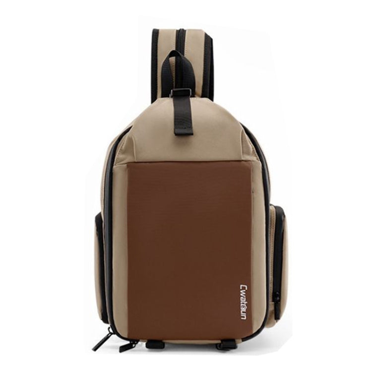 Cwatcun D107 Large Capacity Photography Backpack Shoulders Laptop Camera Bag, Size:22 x 36 x 16cm(Khaki) - free shipping - PMC Jewellery - Order now!