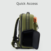Cwatcun D117 Large Capacity Photography Backpack Shoulders Laptop Camera Bag, Size:42 x 31 x 13cm(Army Green)