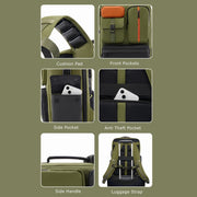 Cwatcun D117 Large Capacity Photography Backpack Shoulders Laptop Camera Bag, Size:43.3 x 33 x 13cm(Army Green)
