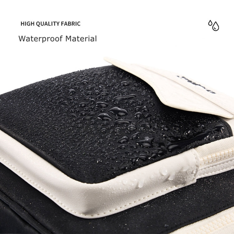 Cwatcun D118 Contrast Two Ways Backpack Cross-body Canera Bag, Size:21 x 21 x 14.5cm(Black) - free shipping - PMC TechLife - Order now!