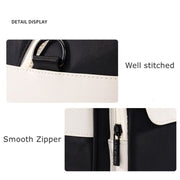 Cwatcun D118 Contrast Two Ways Backpack Cross-body Canera Bag, Size:21 x 21 x 14.5cm(Black)