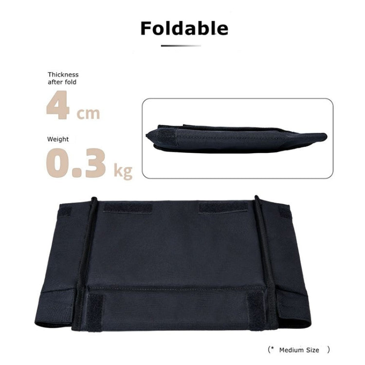 Cwatcun H80 Large Capacity Foldable Inner Camera Bag Photography Lens Bag, Size:30 x 19 x 15cm M(Black) - Soft Bag by Cwatcun | Online Shopping South Africa | PMC TechLife | Buy Now Pay Later Mobicred