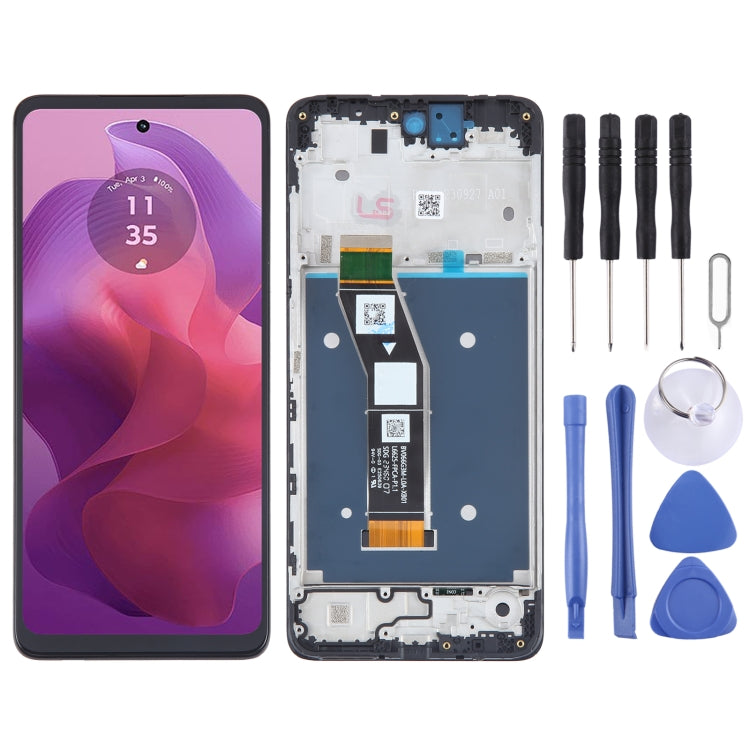 For Motorola Moto G24 OEM LCD Screen Digitizer Full Assembly with Frame - LCD Screen by PMC TechLife | Online Shopping South Africa | PMC TechLife | Buy Now Pay Later Mobicred