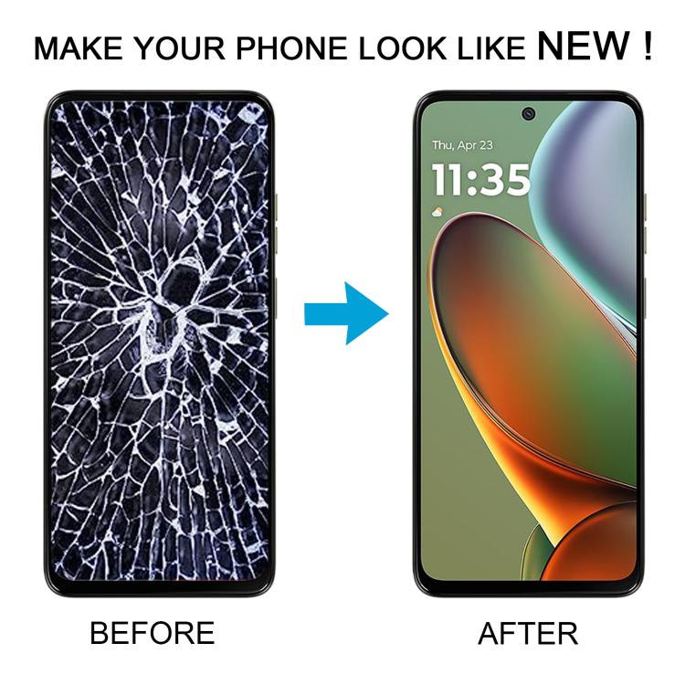 For Motorola Moto G15 Power OEM LCD Screen Digitizer Full Assembly with Frame - free shipping - PMC TechLife - Order now!